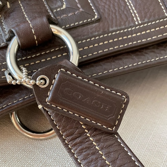 Rare Coach Leather pebble leather satchel - Picture 2 of 5